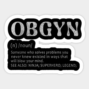 Obgyn - Definition Design Sticker